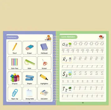 Children's English Groove Magic Font Practice Set