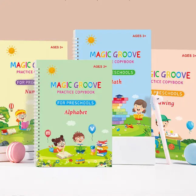 Children's English Groove Magic Font Practice Set