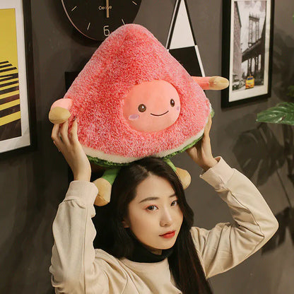 Cute Watermelon and Cherry Plush Toys for Kids