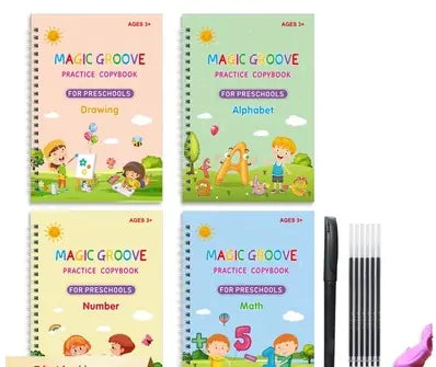 Children's English Groove Magic Font Practice Set
