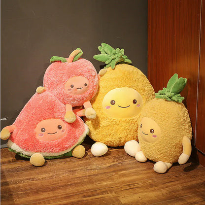 Cute Watermelon and Cherry Plush Toys for Kids
